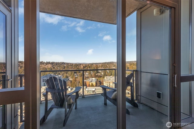 view of balcony