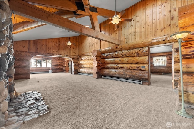 view of stable featuring a baseboard heating unit and a baseboard radiator