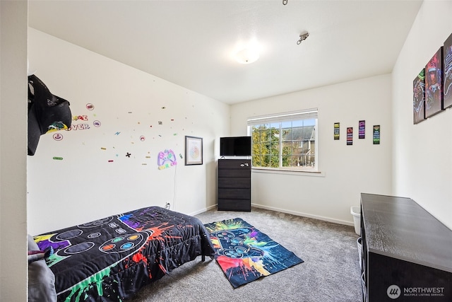 bedroom featuring carpet floors