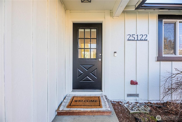 view of entrance to property