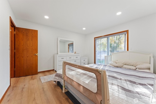 9447 Vernal Ave SE, Moses Lake, WA 98837 - bedroom with light hardwood / wood-style flooring