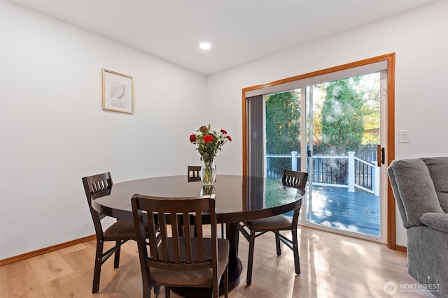 9447 Vernal Ave SE, Moses Lake, WA 98837 - dining space with light wood-type flooring