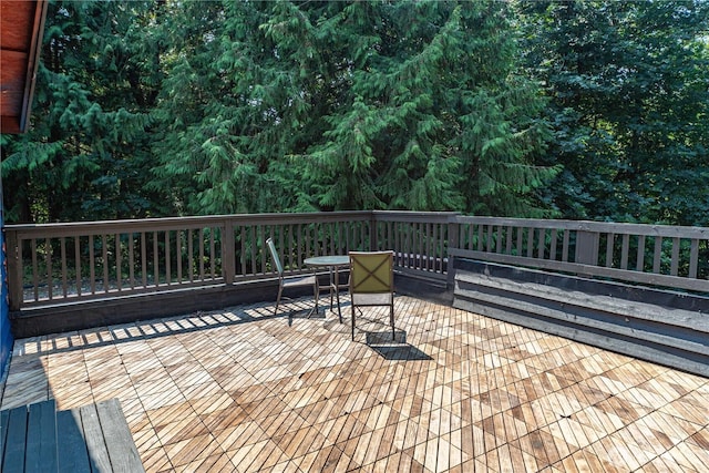 view of wooden terrace