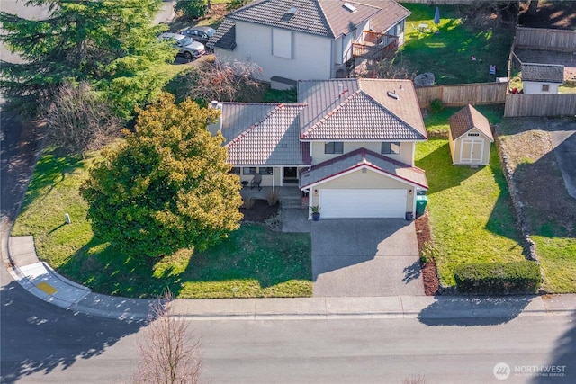 birds eye view of property