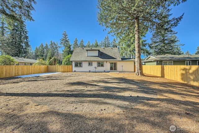 view of rear view of property