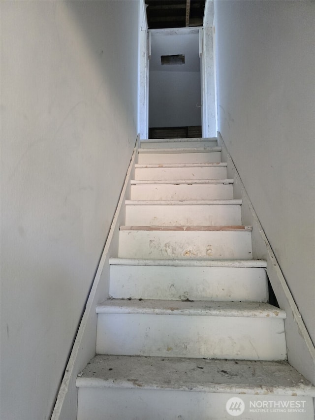 view of staircase