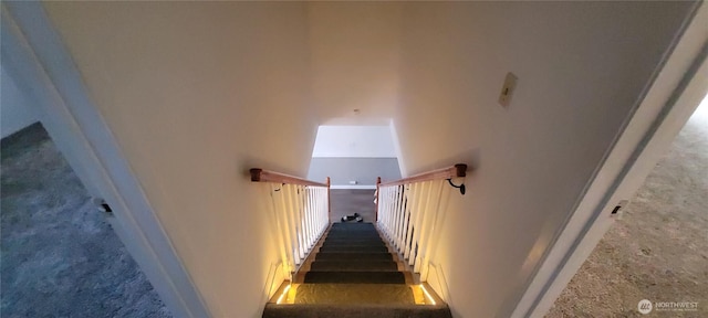 view of stairs