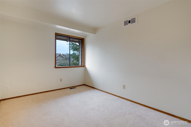 view of carpeted empty room