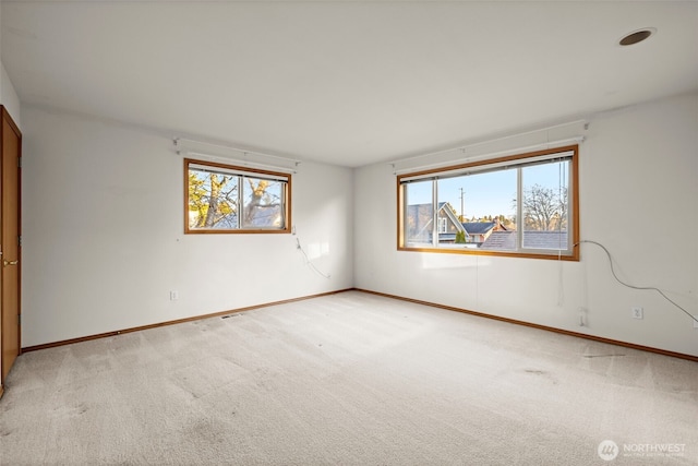 view of carpeted empty room