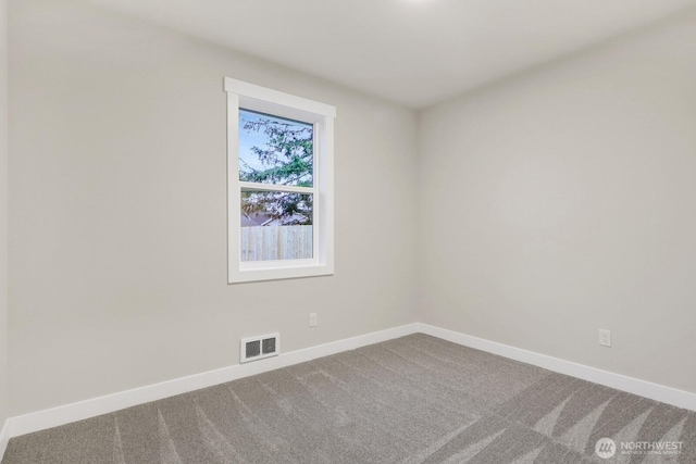 view of carpeted empty room