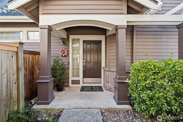 view of property entrance