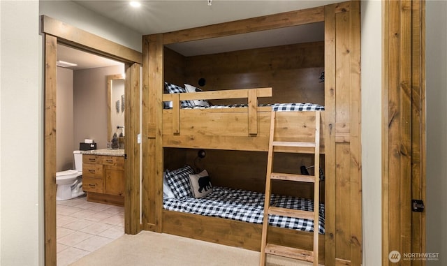 view of tiled bedroom