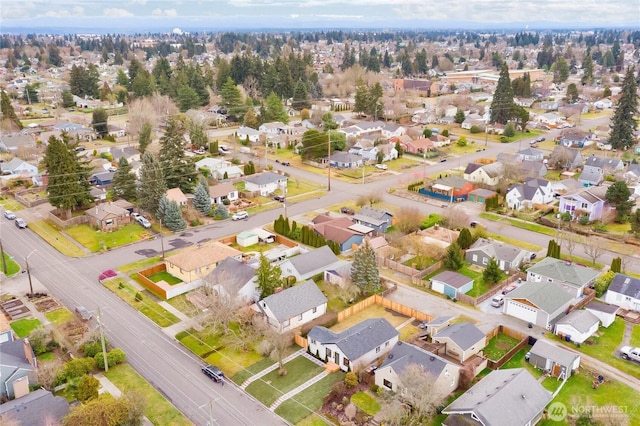 drone / aerial view featuring a residential view