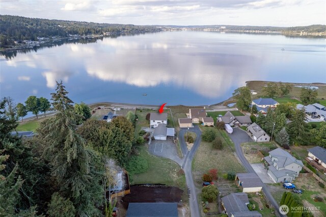 4412 Dyes Inlet Rd NW, Bremerton, WA 98312 - bird's eye view featuring a water view