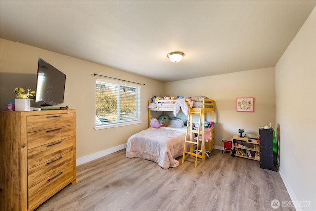 bedroom featuring wood-type flooring