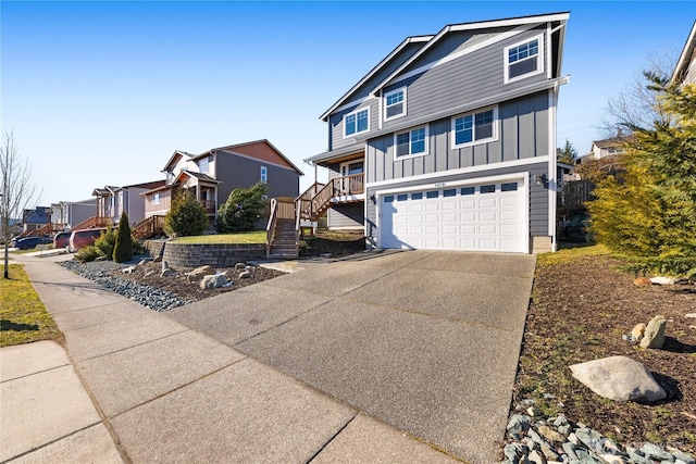 view of front of house featuring a garage