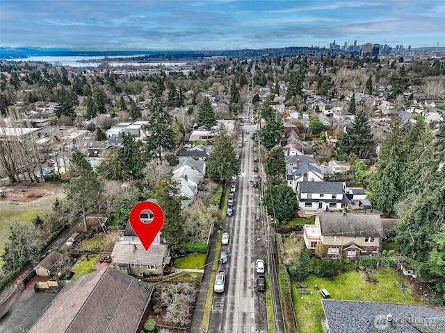 bird's eye view featuring a residential view