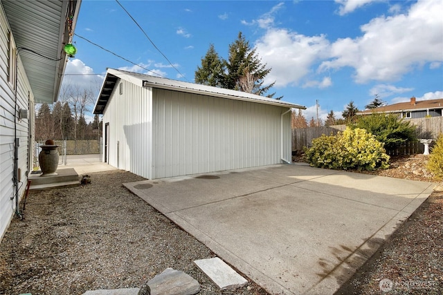 9901 S 232nd St, Kent, WA 98031 - exterior space with a patio and an outbuilding