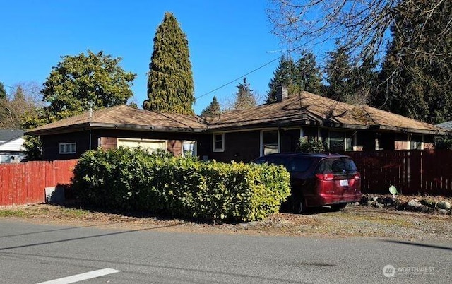 view of front of home