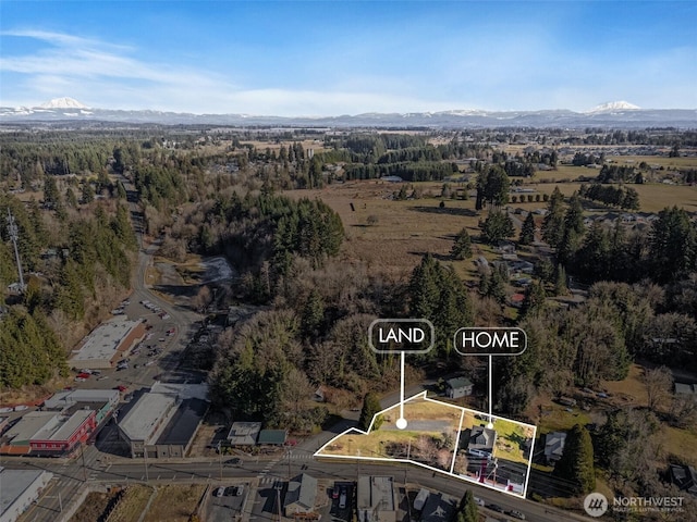 2161 SE 1st St, Winlock, WA 98596 - aerial view with a mountain view