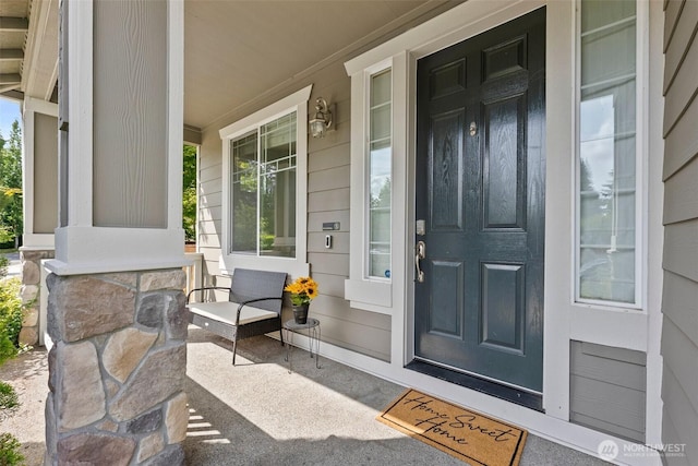 5401 Parkside Dr SE, Lacey, WA 98503 - property entrance with a porch