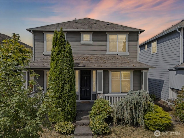 5401 Parkside Dr SE, Lacey, WA 98503 - traditional-style home featuring a porch and a high end roof