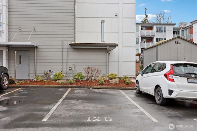 view of uncovered parking lot