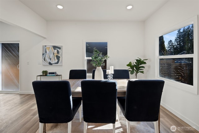 dining room featuring hardwood / wood-style floors