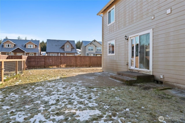 view of snowy yard