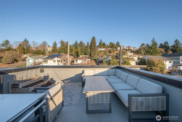 view of patio / terrace featuring a balcony