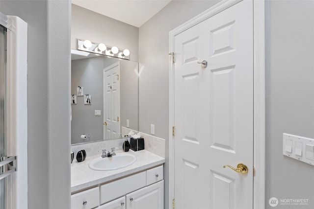 bathroom featuring vanity