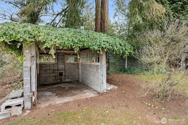 view of outbuilding