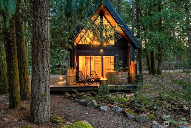 view of outbuilding with an outdoor structure