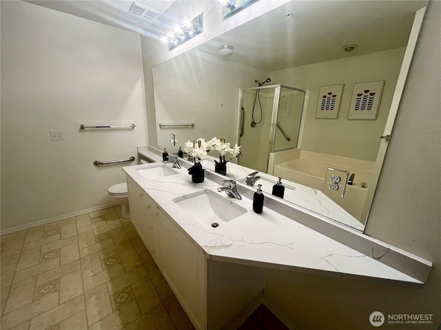 6019 Nathan Way SE Unit A, Auburn, WA 98092 - full bath with a shower stall, double vanity, and a garden tub