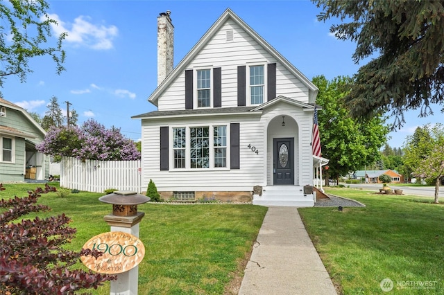 404 N Maple St, Colville, WA 99114 - traditional-style house featuring a chimney