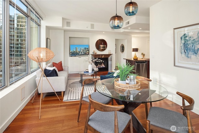 dining room featuring hardwood / wood-style floors