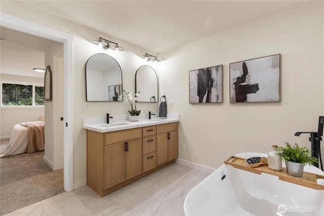 bathroom featuring vanity