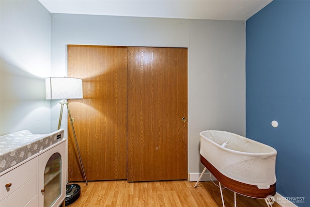 interior space featuring light wood-type flooring