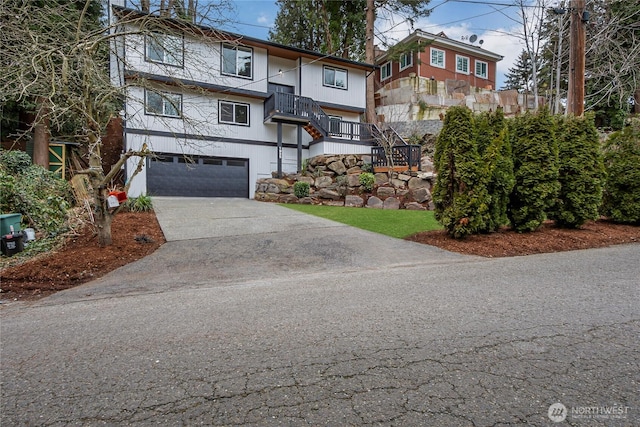 view of front of house featuring a garage