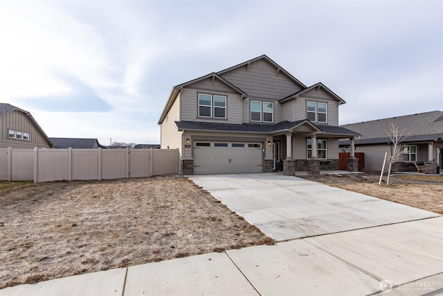 view of front of home featuring a garage