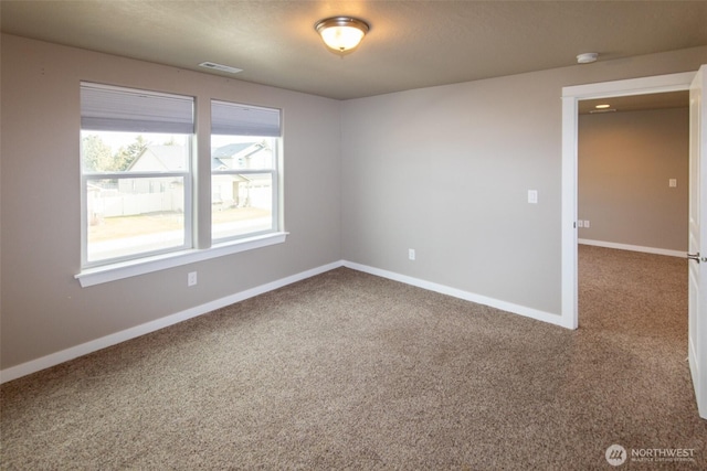 view of carpeted empty room