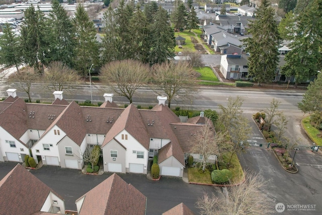 drone / aerial view featuring a residential view