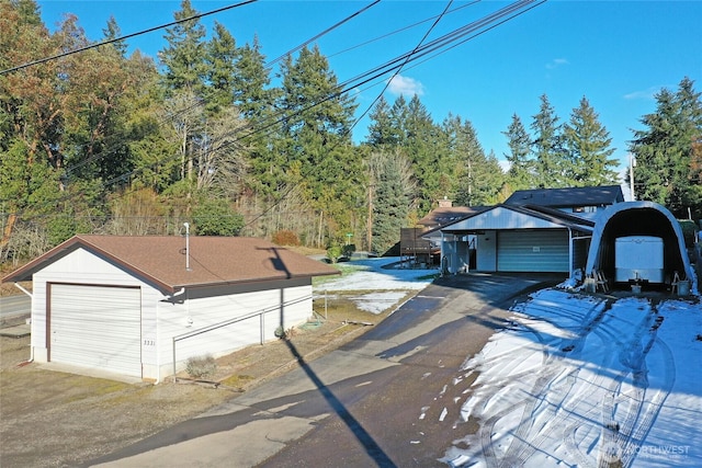 view of street with driveway