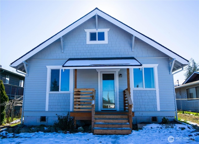 view of bungalow-style house