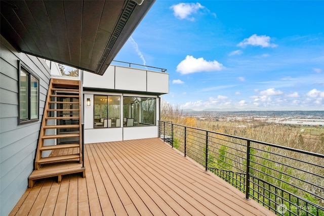 view of wooden terrace