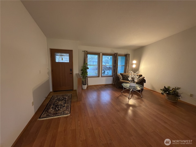 entryway featuring hardwood / wood-style floors