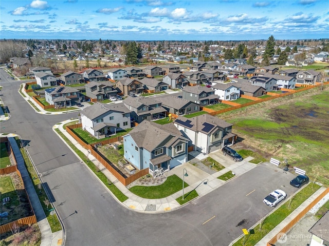 birds eye view of property featuring a residential view