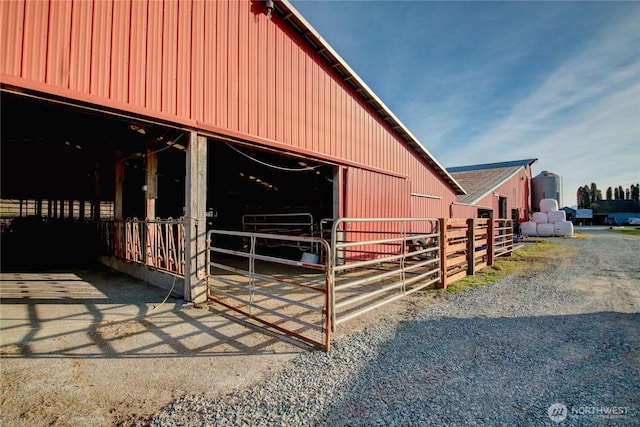 view of stable