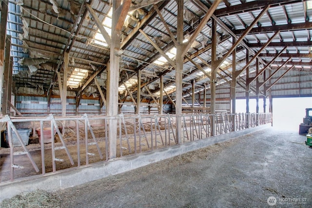 view of horse barn