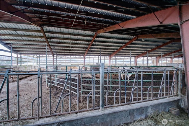 view of horse barn